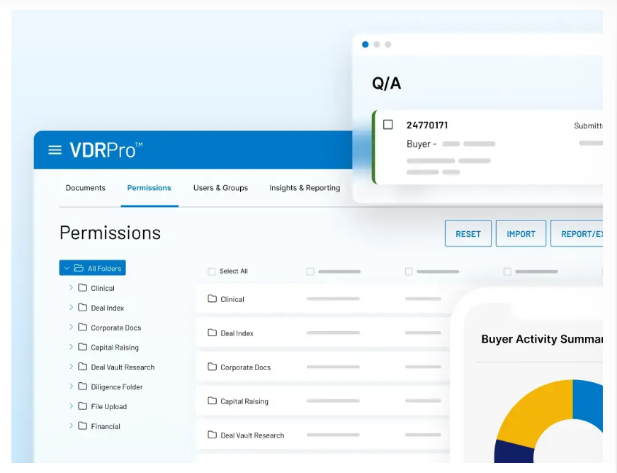 Intralinks platform screenshot