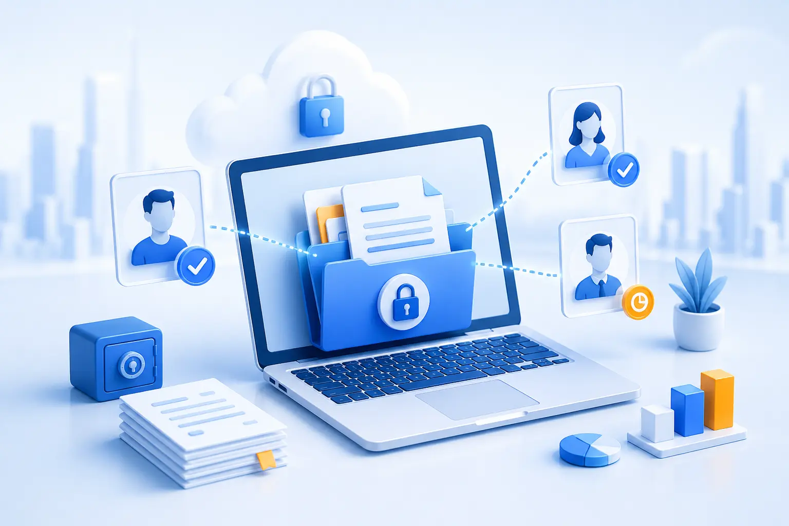 Secure File Sharing with virtual data rooms